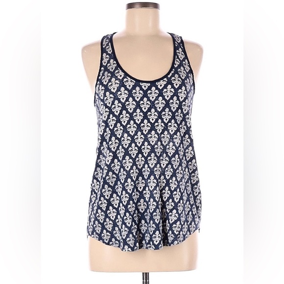 Anthropologie Lilka Alameda Blue Boho Tank Size Small - Picture 1 of 4
